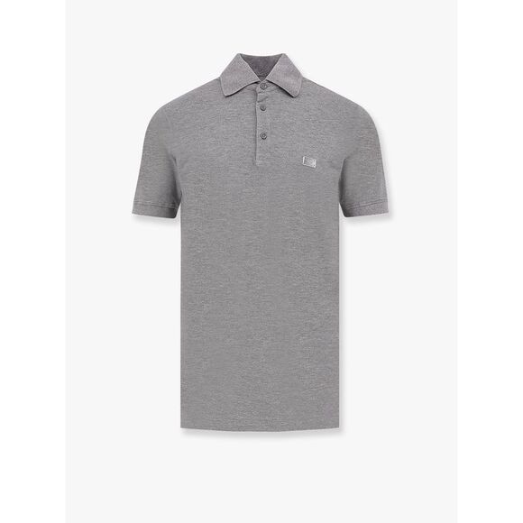 Dolce Gabbana Men Cotton Polo Shirt With Dolce&Gabbana Milano Plate